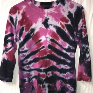Tie dye quarter sleeve